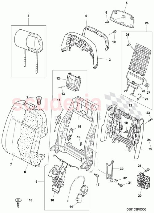 Part Diagram for Bentley 3W5881805E