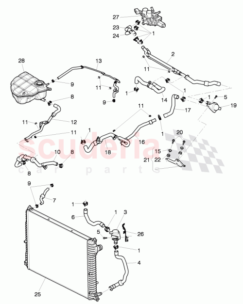 Part Diagram for Bentley 3W1121068