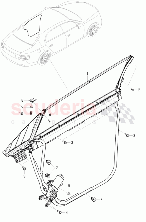 Part Diagram for Bentley 4W0 868 743 A