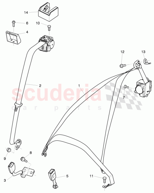 Part Diagram for Bentley 3Y5 857 806 D