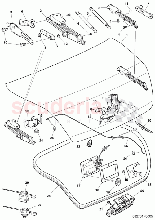 Part Diagram for Bentley 3W8827511G
