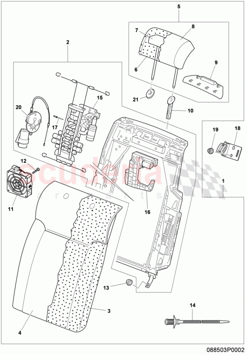 Part Diagram for Bentley 3W5885719