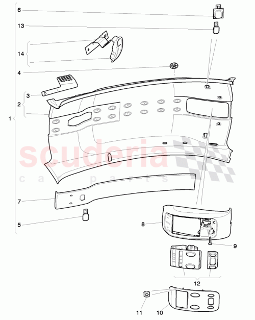 Part Diagram for Bentley 3W8867503AF