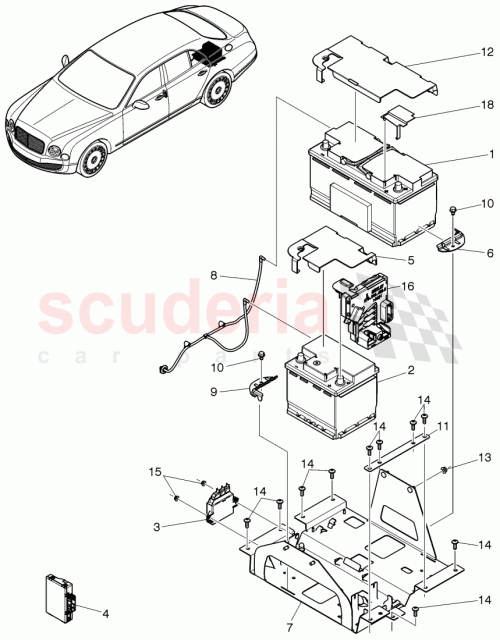 Part Diagram for Bentley 3Y0 804 872 C