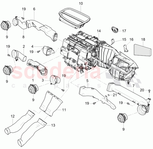 Part Diagram for Bentley 4H1 857 969 A