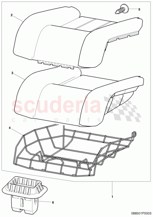 Part Diagram for Bentley 3W8 885 406 E