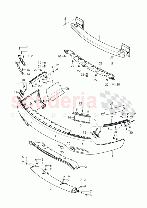 Part Diagram for Bentley 4W0 807 464 B