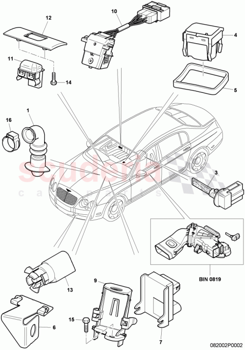 Part Diagram for Bentley 1J0919379A