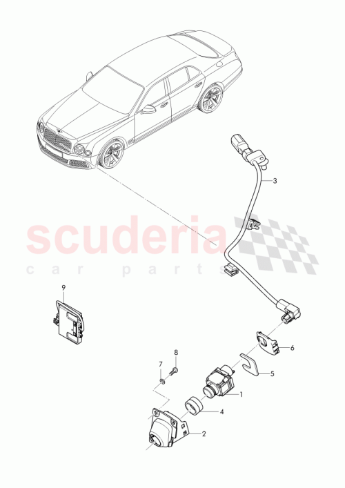 Part Diagram for Bentley 3Y0 853 937 A