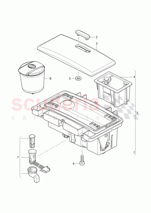 Part Diagram for Bentley 3W8 864 573