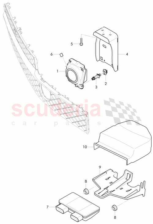 Part Diagram for Bentley 4W0 907 574 A