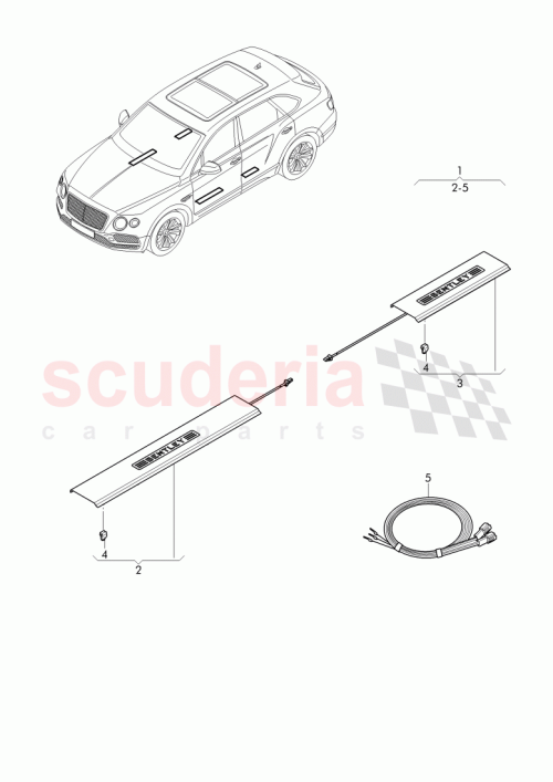 Part Diagram for Bentley 36C974256D