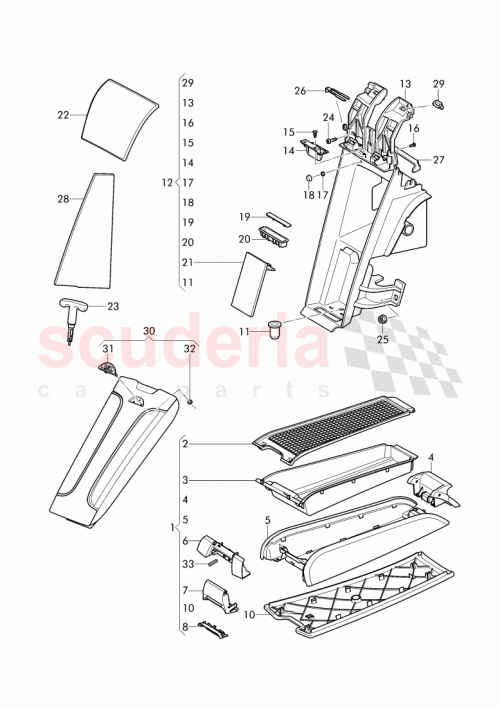 Part Diagram for Bentley 3W7885691C