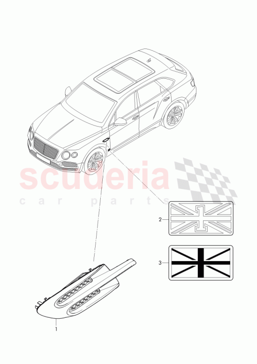 Part Diagram for Bentley 36A 821 274 D