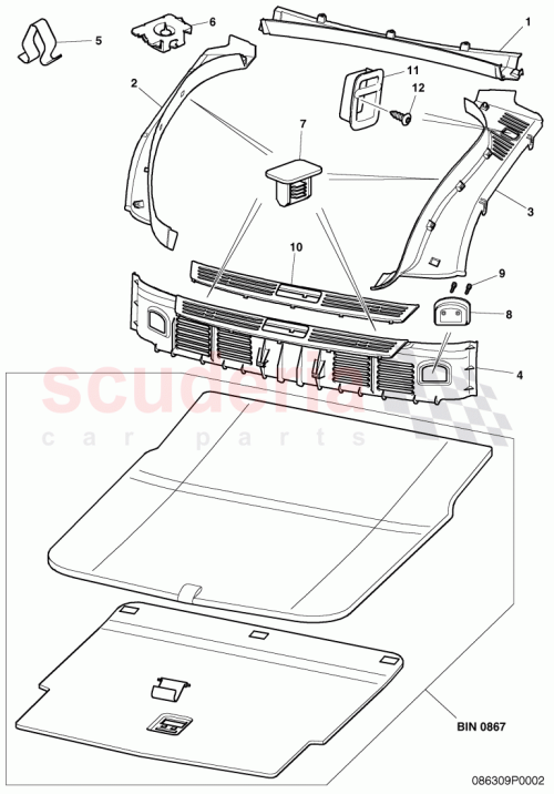 Part Diagram for Bentley 1J0864203D