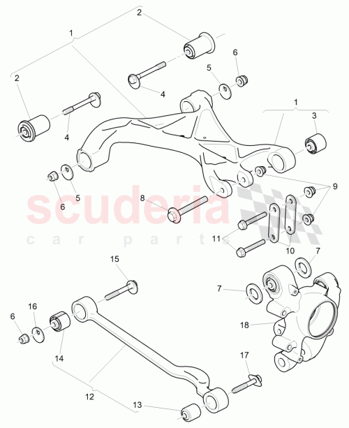 Part Diagram for Bentley 4E0505203A