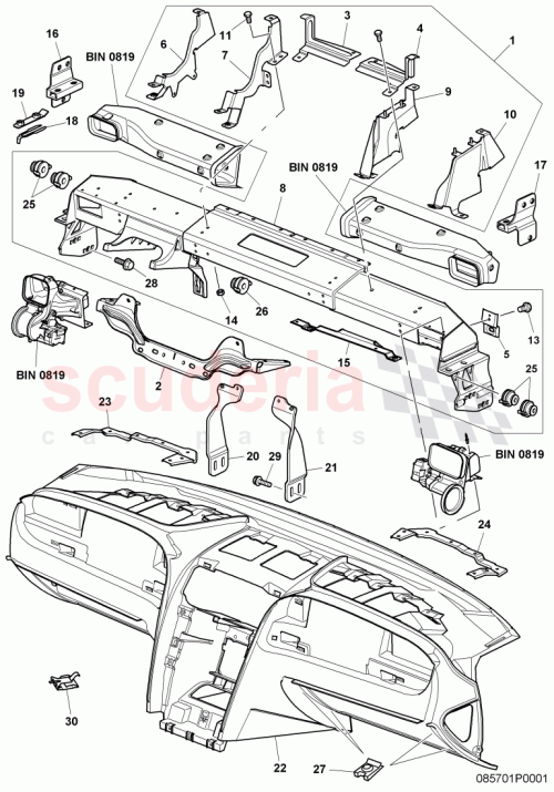 Part Diagram for Bentley 3D0857173A