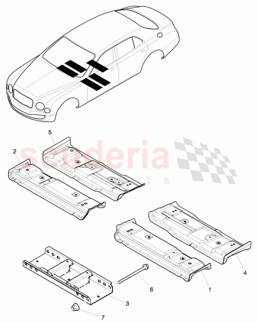 Part Diagram for Bentley 3Y0803301A