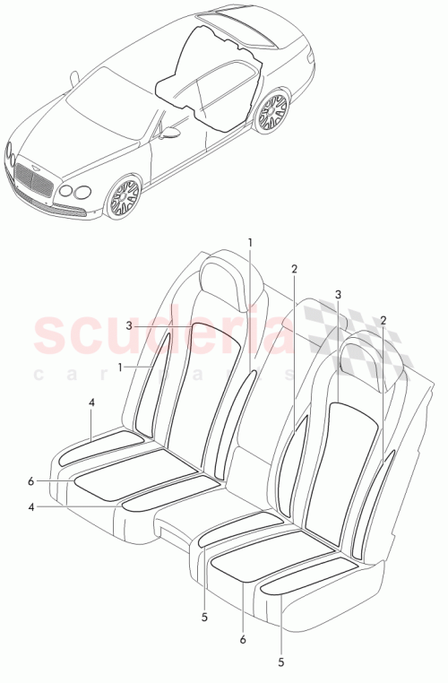 Part Diagram for Bentley 4W0 963 499 A