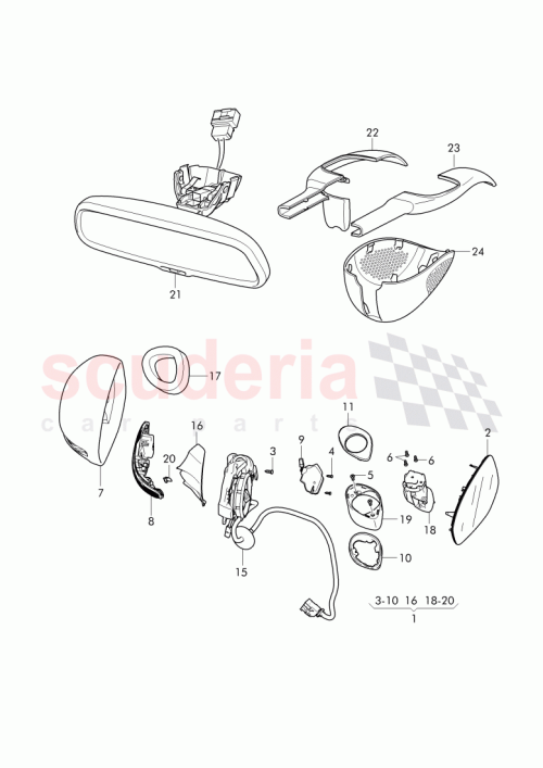 Part Diagram for Bentley 3W8949102A