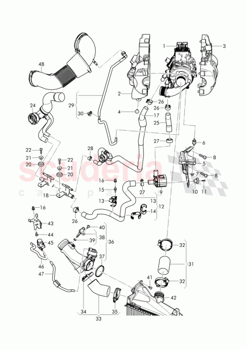 Part Diagram for Bentley 36A 145 787 A