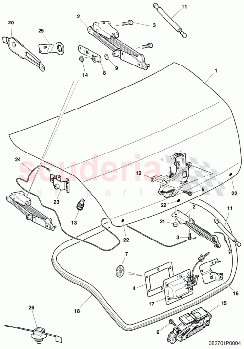 Part Diagram for Bentley 3W5827705C