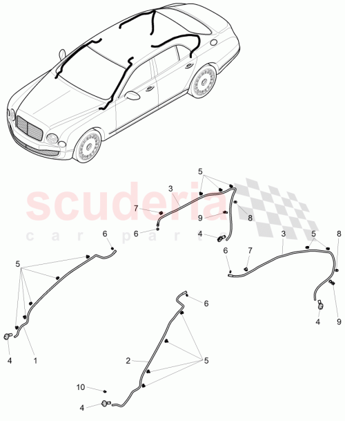 Part Diagram for Bentley 3Y5 877 221 D