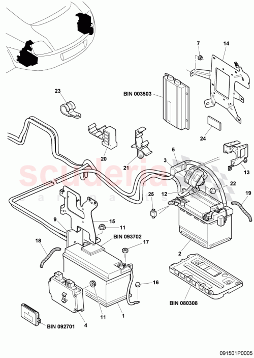 Part Diagram for Bentley 3W5035313A