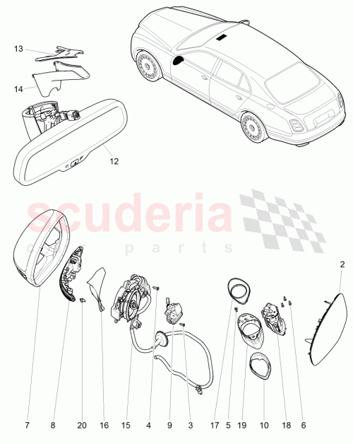 Part Diagram for Bentley 3Y5857539C