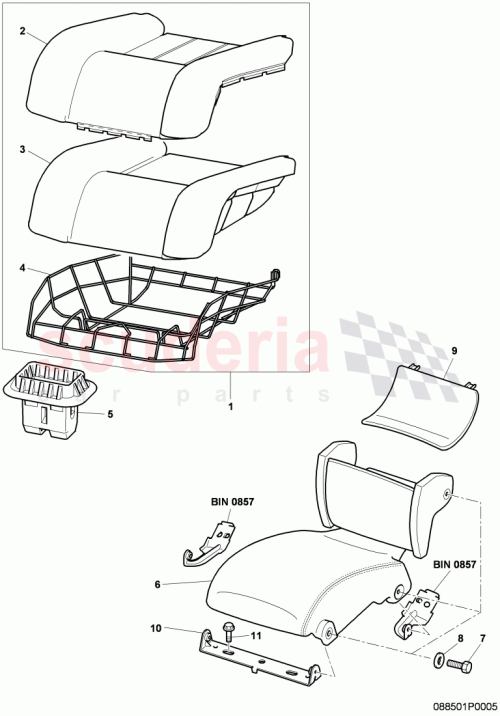 Part Diagram for Bentley 3W3863313