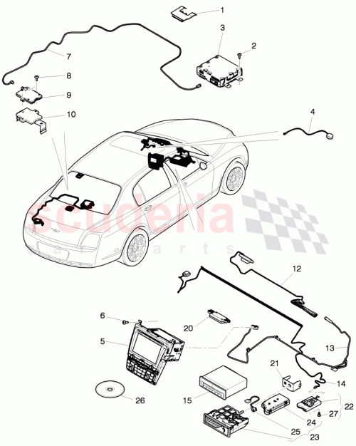 Part Diagram for Bentley 4F0 919 805