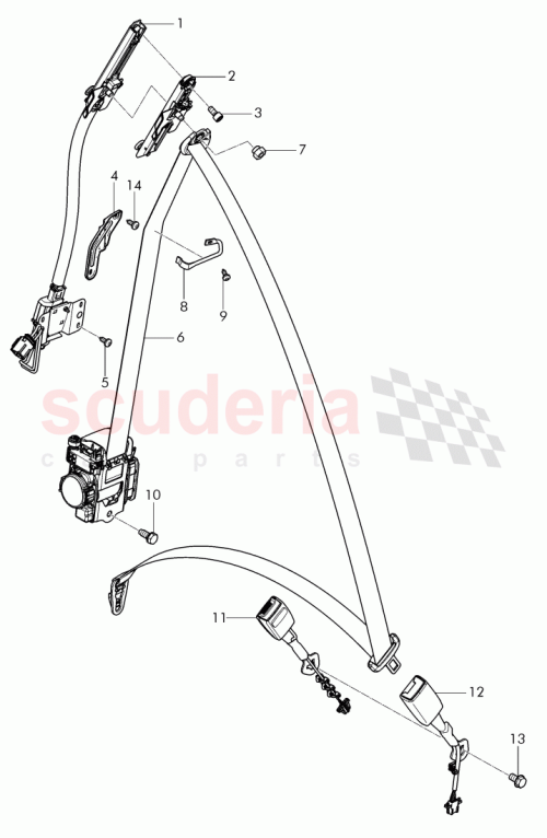 Part Diagram for Bentley 3Y5 857 756 D