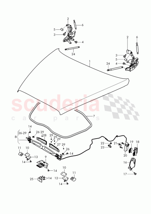 Part Diagram for Bentley 3W0 129 404 A