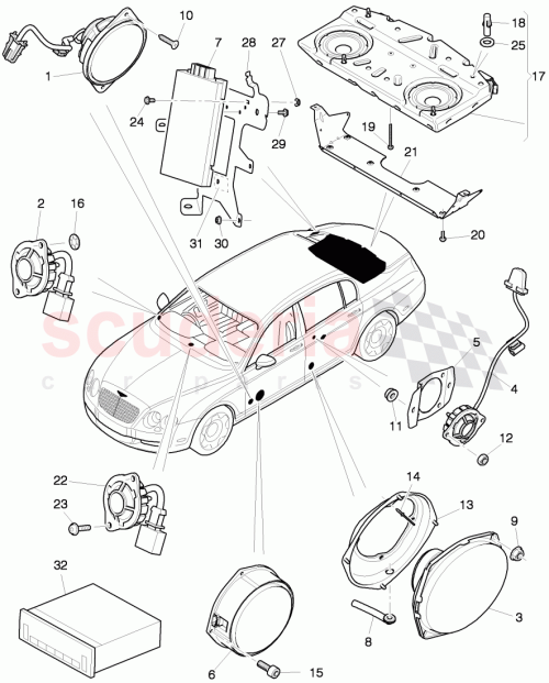 Part Diagram for Bentley 3W0 035 466 P