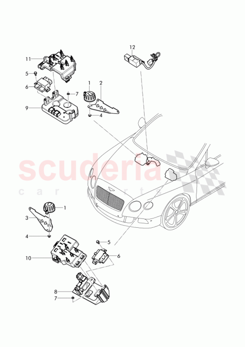 Part Diagram for Bentley 3W2 971 367