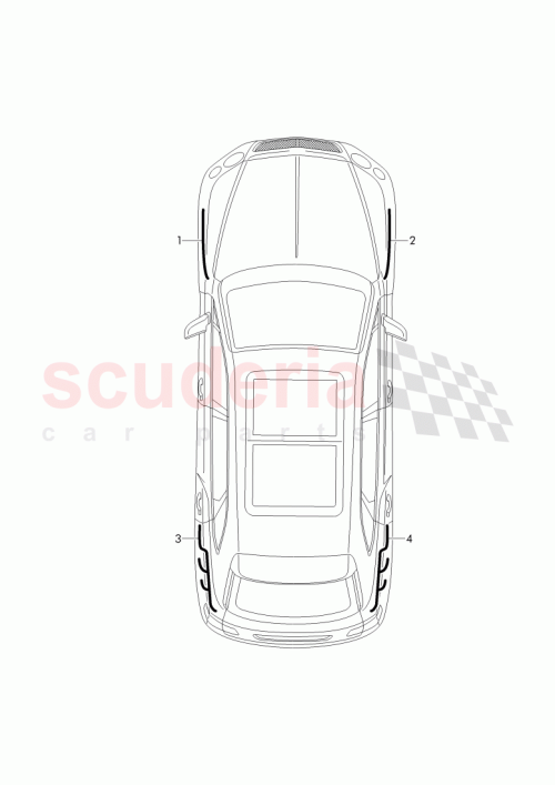 Part Diagram for Bentley 4M0 972 251 D