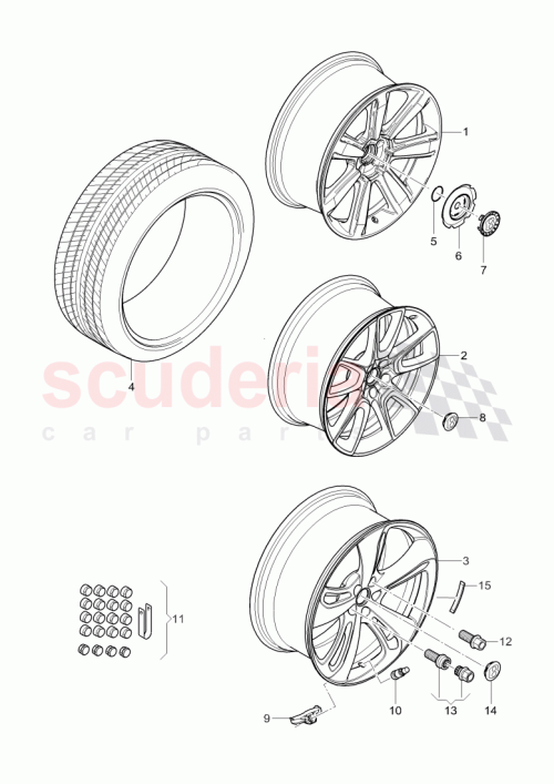 Part Diagram for Bentley 3W0 601 025 FA
