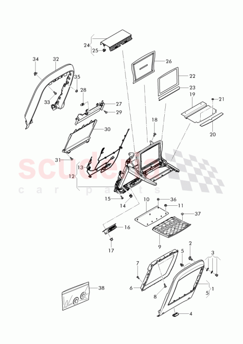 Part Diagram for Bentley 3Y5 881 540 C