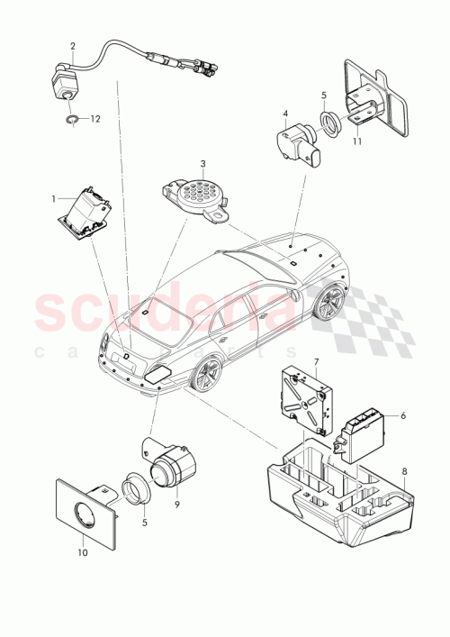 Part Diagram for Bentley 3Y0 807 347 A