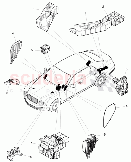Part Diagram for Bentley 4H0971845AC