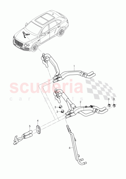 Part Diagram for Bentley 4M0 819 345 A