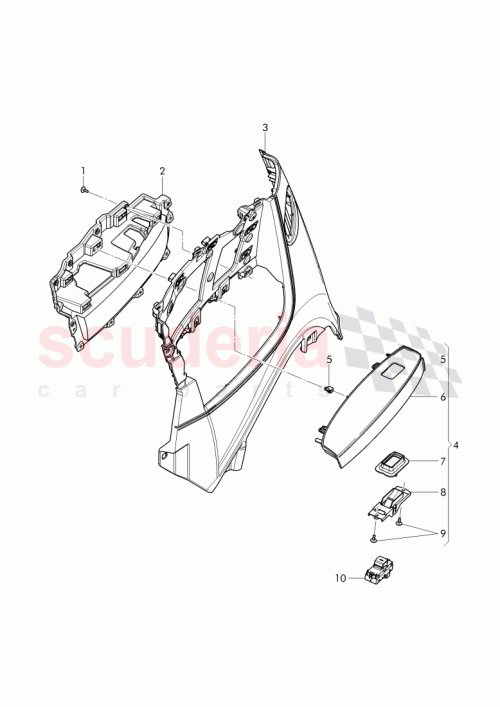 Part Diagram for Bentley 3W7867025