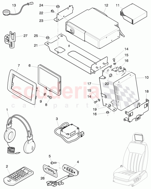 Part Diagram for Bentley 3W5 906 321 C