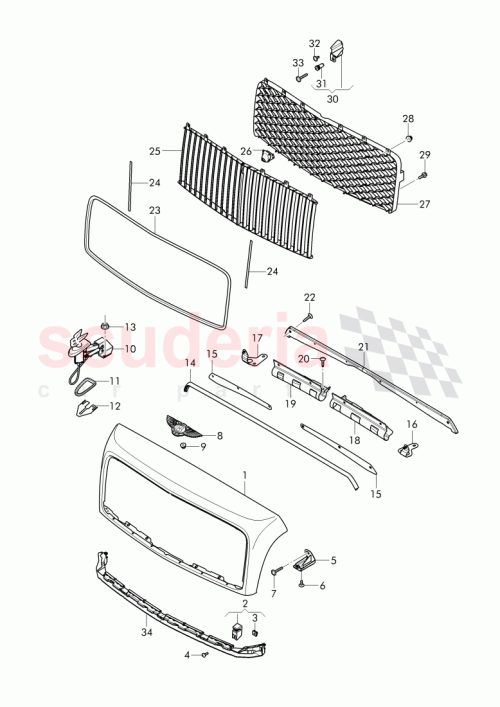 Part Diagram for Bentley 3Y0 853 617 H