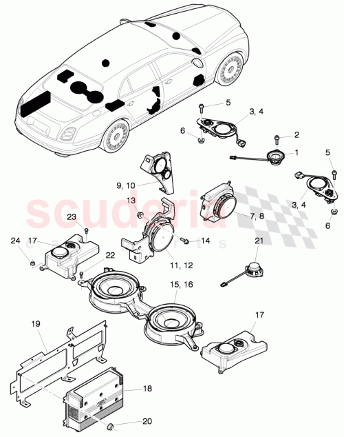 Part Diagram for Bentley 3Y0 035 404 C