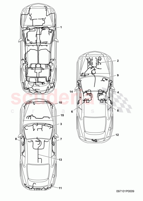 Part Diagram for Bentley 3W8 971 013 AG