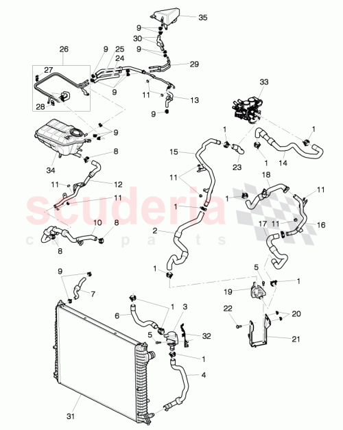 Part Diagram for Bentley 3W0 121 051 H