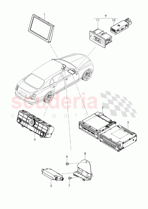 Part Diagram for Bentley 3Y0035027B