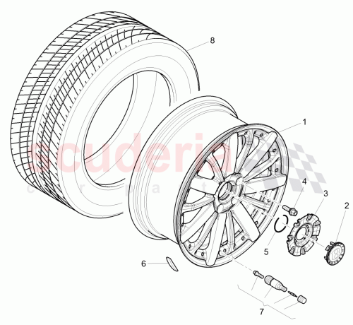 Part Diagram for Bentley 3Y0 601 171 AB