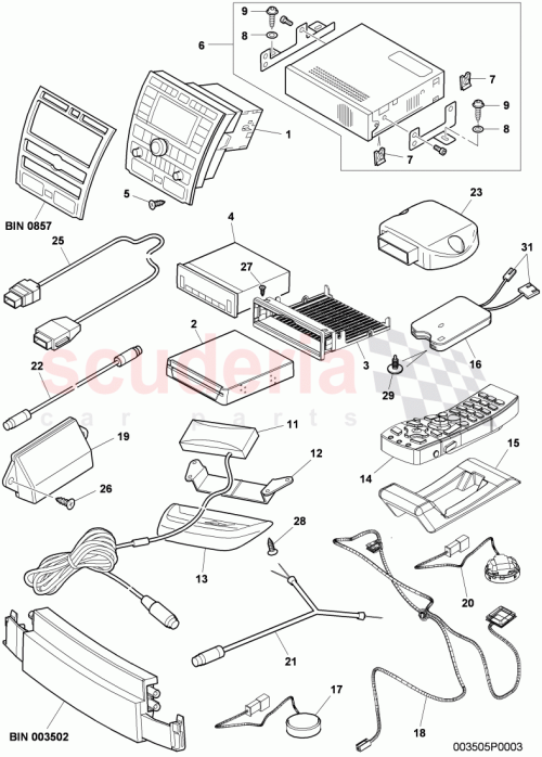 Part Diagram for Bentley 3W0 012 003 A